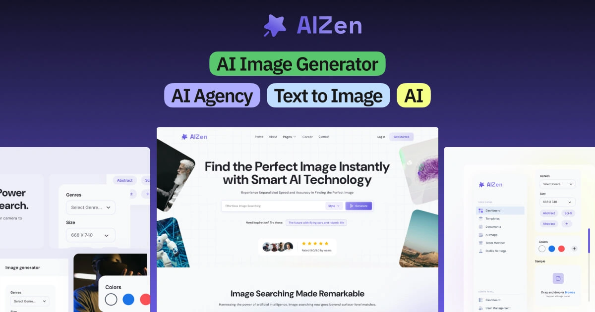 Thumbnail for AIZen - Technology Website Template
